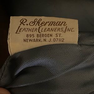 VINTAGE The Leather Shop R. Sherman Quilon Leather Jacket 38